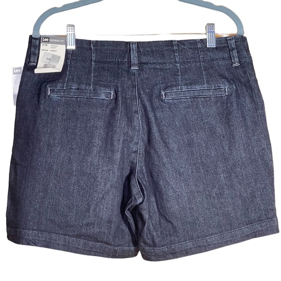 Lee Women’s Mid Rise Denim Jean Dark Wash Persian Short 12 M NWT - Picture 4 of 9